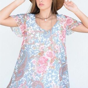 Floral Paisley Women's Top